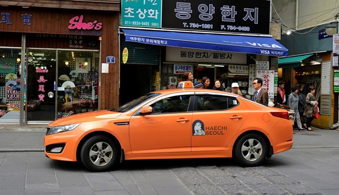 Sử dụng taxi cho chuyến đi Hàn Quốc rất thuận tiện lại vừa tiết kiệm